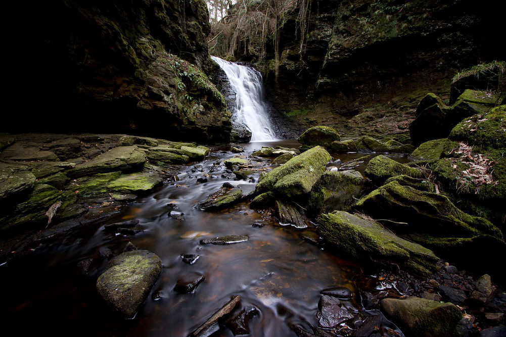 hareshaw linn northumberland waterfall